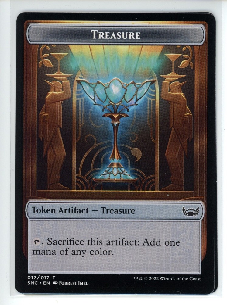 TREASURE TOKEN (017) Streets of New Capenna #17 SNC(NM+)(MTG)