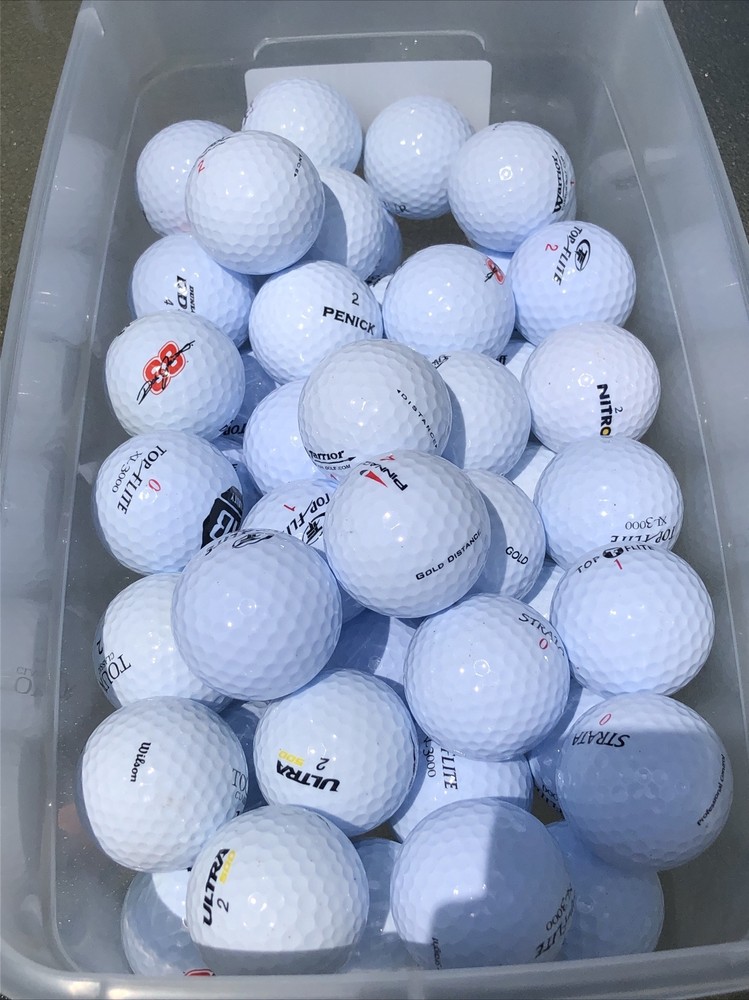 50 Assorted Brands And Models golf balls used