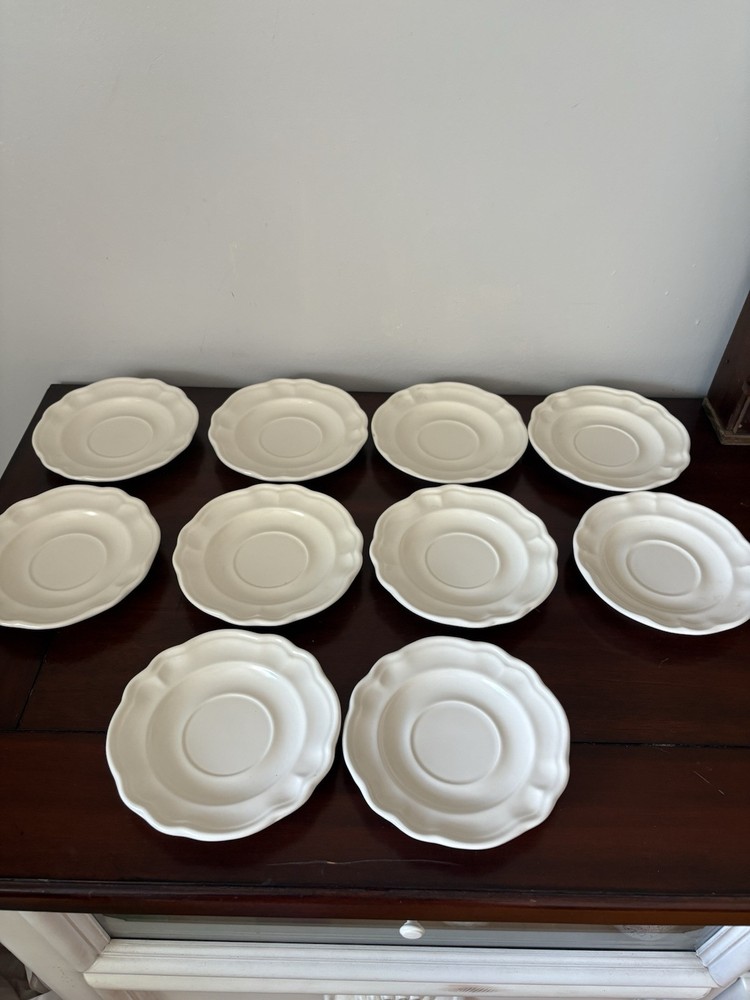 Pfaltzgraff Tea Rose 10-Piece Salad Appetizer Dessert Plate Set Chip-Free