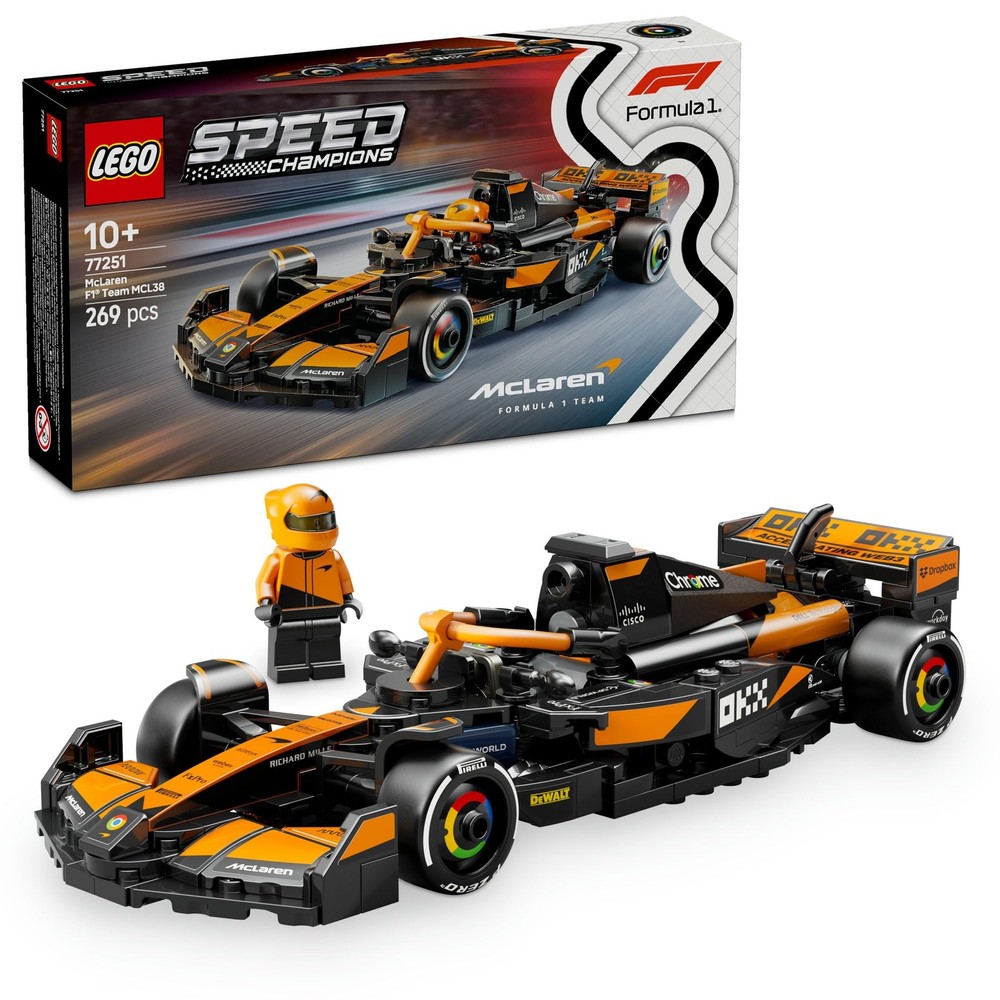 LEGO Speed Champions McLaren F1 Team MCL38 Race Car Building Set 77251