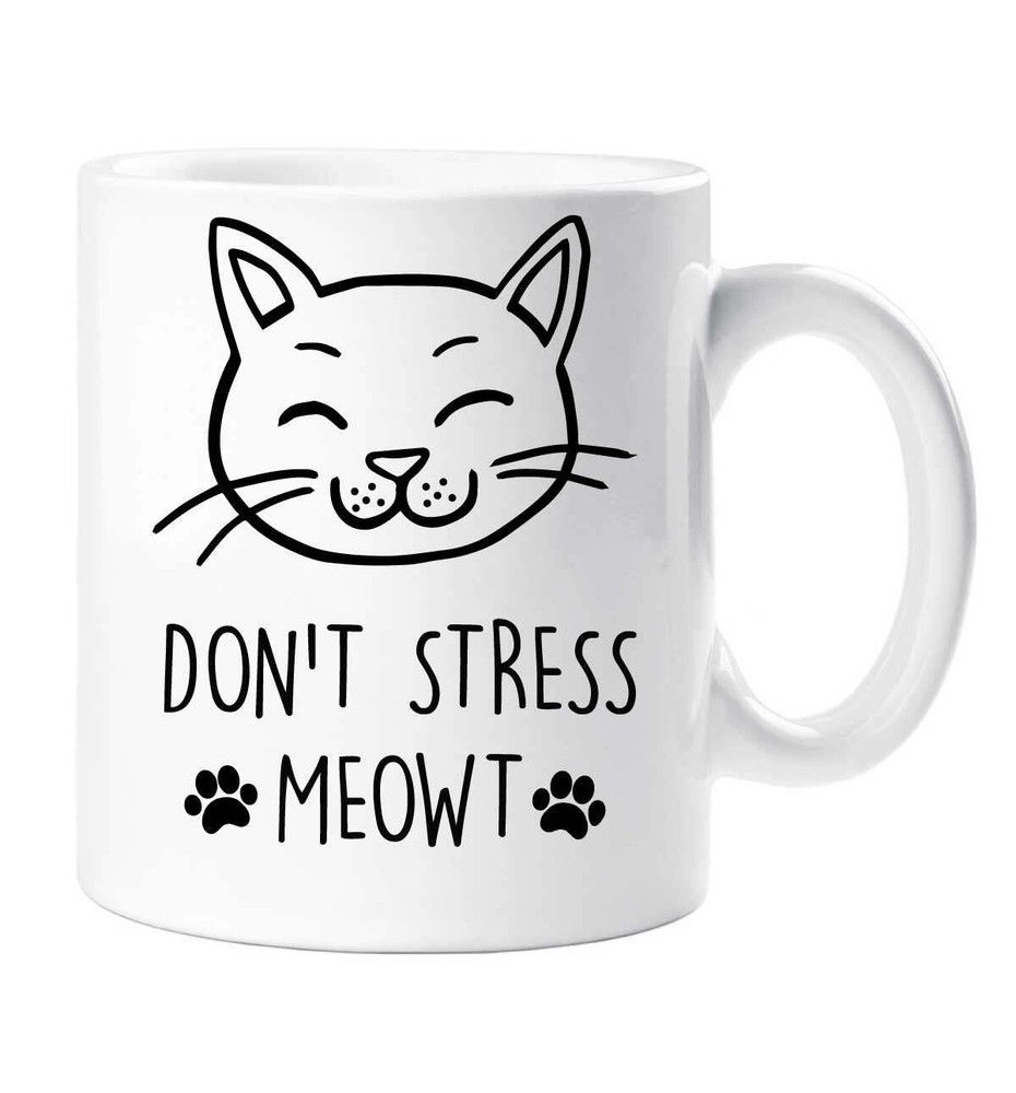 Stress-Free Cat Mug for Birthdays Christmas Pet Gifts