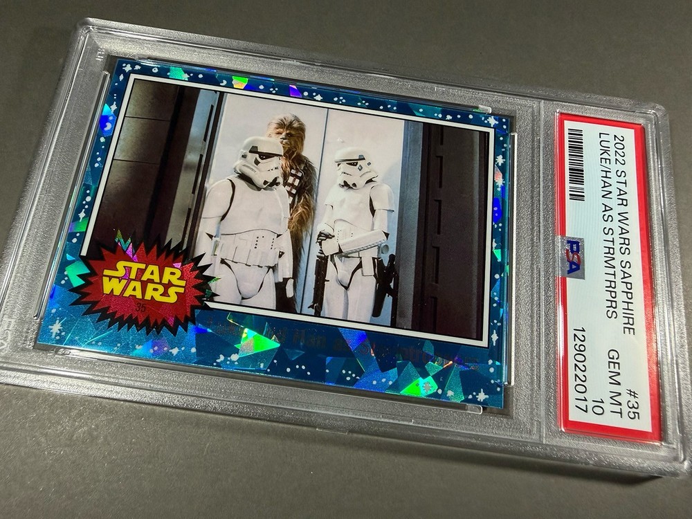 (PSA 10) 2022 Star Wars Sapphire #35, “Luke And Han As Stormtroopers”