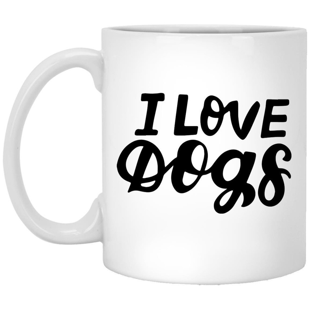 Dog Lover Coffee Mug I Love Dogs  Coffee Mugs Gift For Dog Owners Coffee Cup For