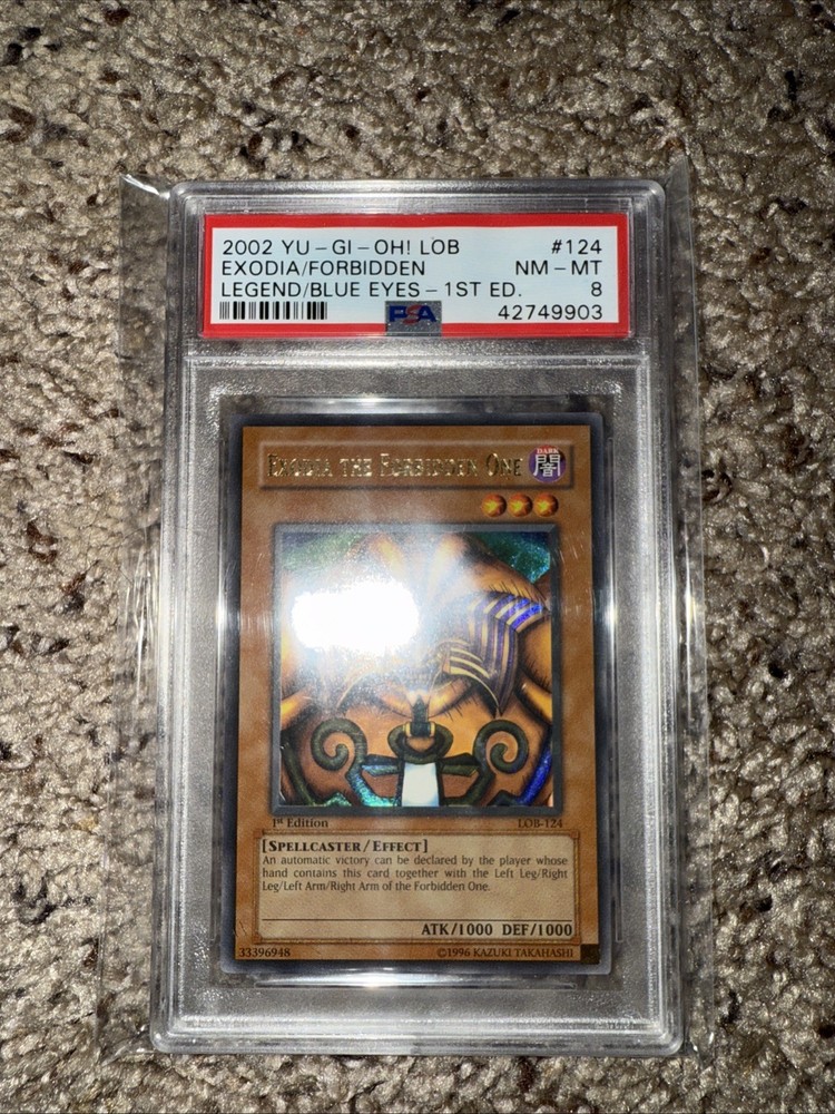 2002 Yu-Gi-Oh LOB Exodia Head PSA 8 1st Edition The Forbidden One