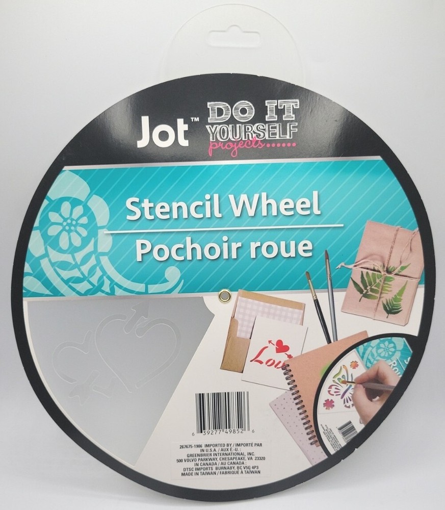 Plastic Stencil Wheel Set of 6 Stencils. Love Themed.  New Factory Packaging!