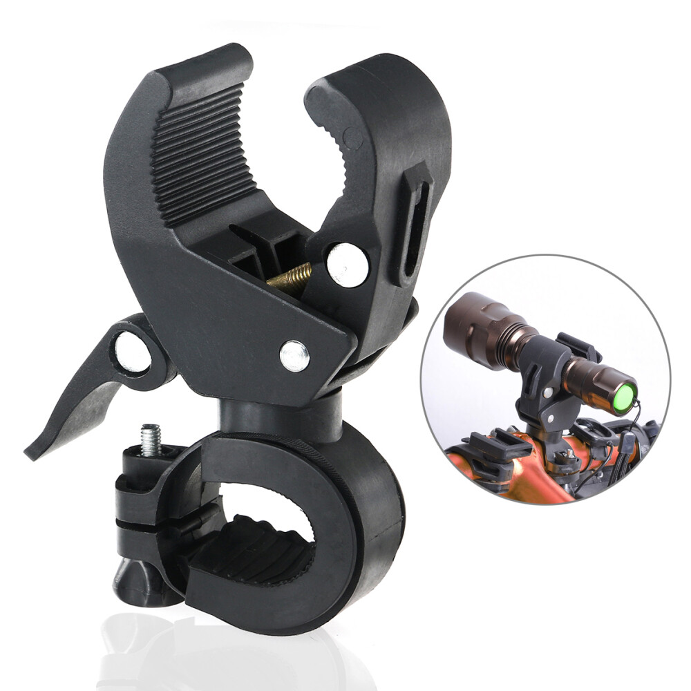 90-degree Rotating Flashlight Grip Bracket Torch Mount Bike