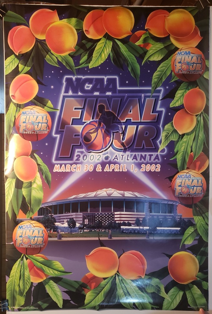 2002 NCAA College Men's Final Four Atlanta 24 x 36