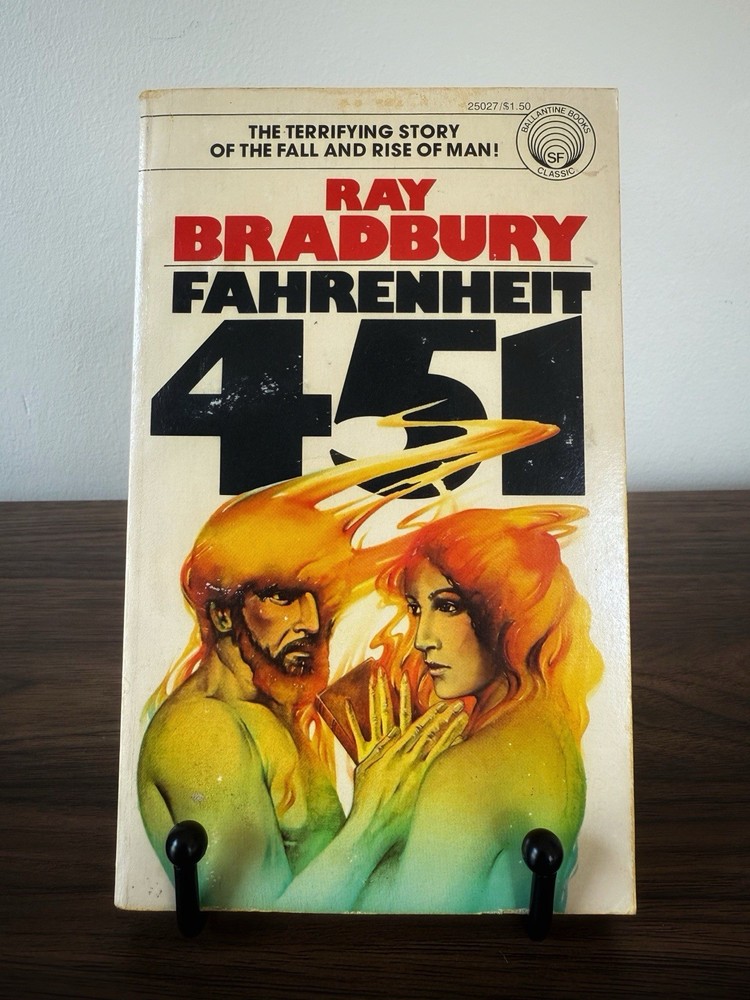 Fahrenheit 451 By Ray Bradbury 1976 Del Rey Books Vintage Paperback