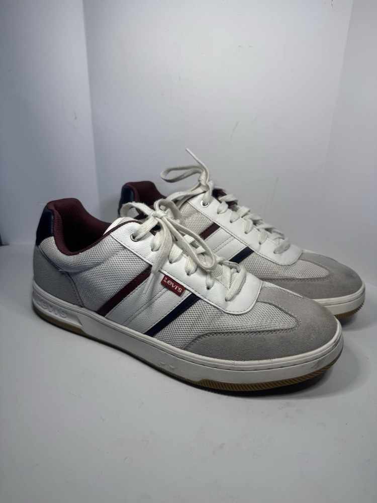 Levi's Mens Zane Synethetic Leather Casual Lace Up Sneaker Shoe Size 10.5