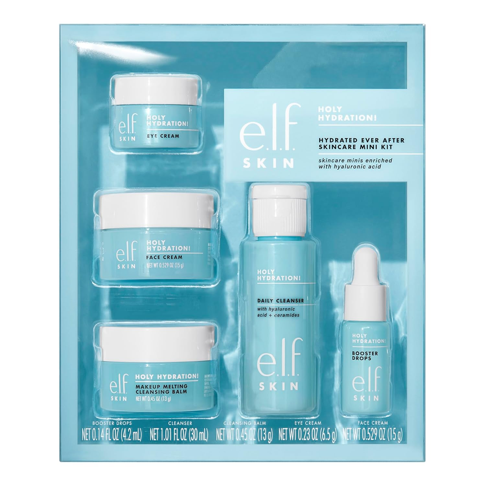 ELF SKIN Holy Hydration Mini Kit with Cleanser and Makeup Remover for Hydrated Glow