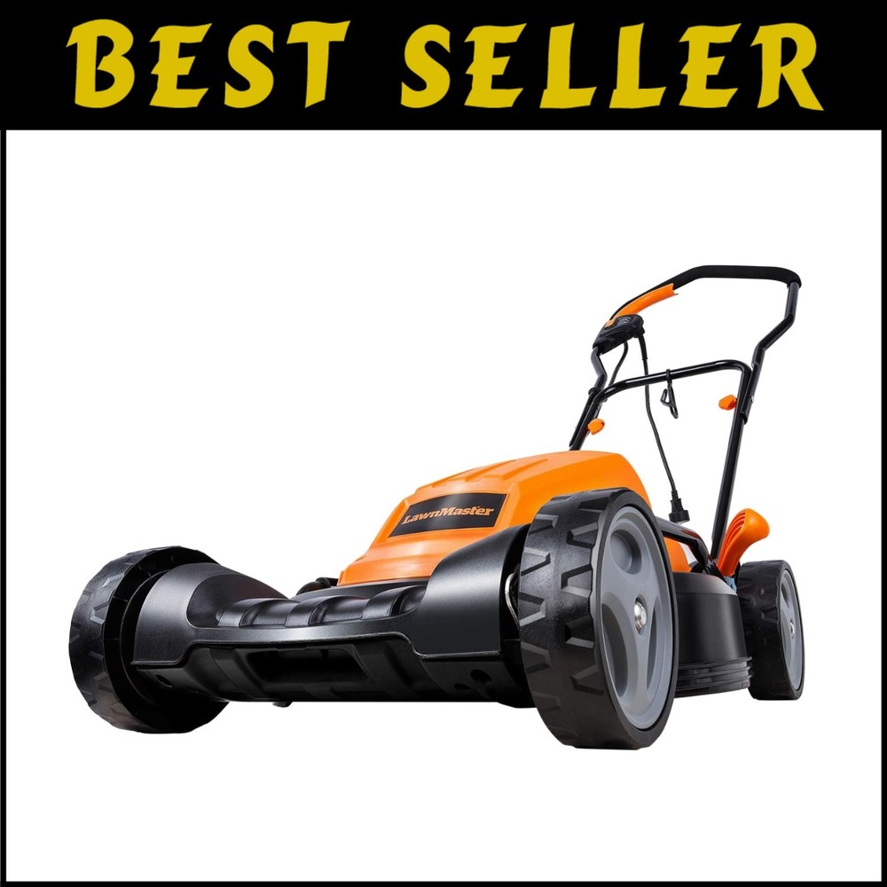 High-Efficiency 19-Inch Electric Lawn Mower with 12AMP Motor and 6 Cutting Heights