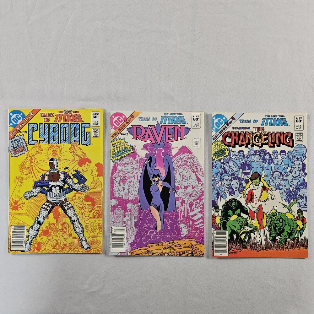 Tales Of The New Teen Titans #1-#3 DC Comics 1982 Lot Of 3 New B&Bs READ⬇