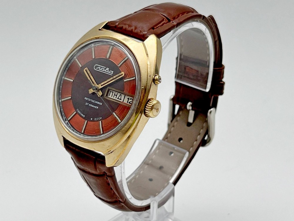 SLAVA 2427 AU Self - Winding Vintage Mechanical Wristwatch USSR Serviced Watch