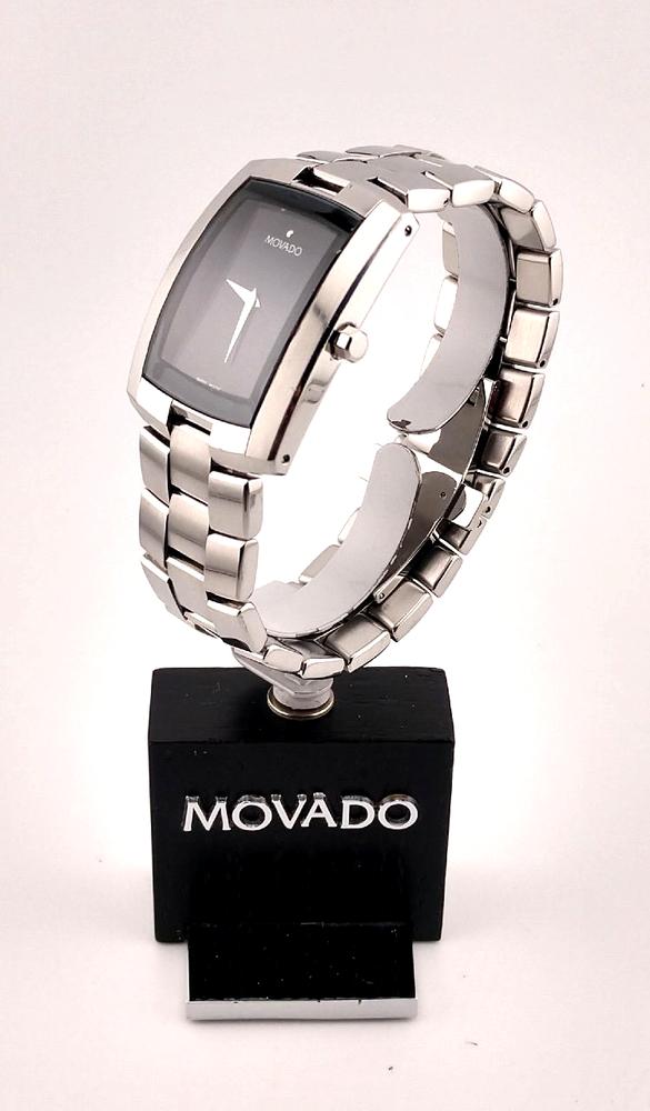 Movado Eliro Men's Full Size Stainless Steel W/Blk Dial Watch Model #84.C6.1452