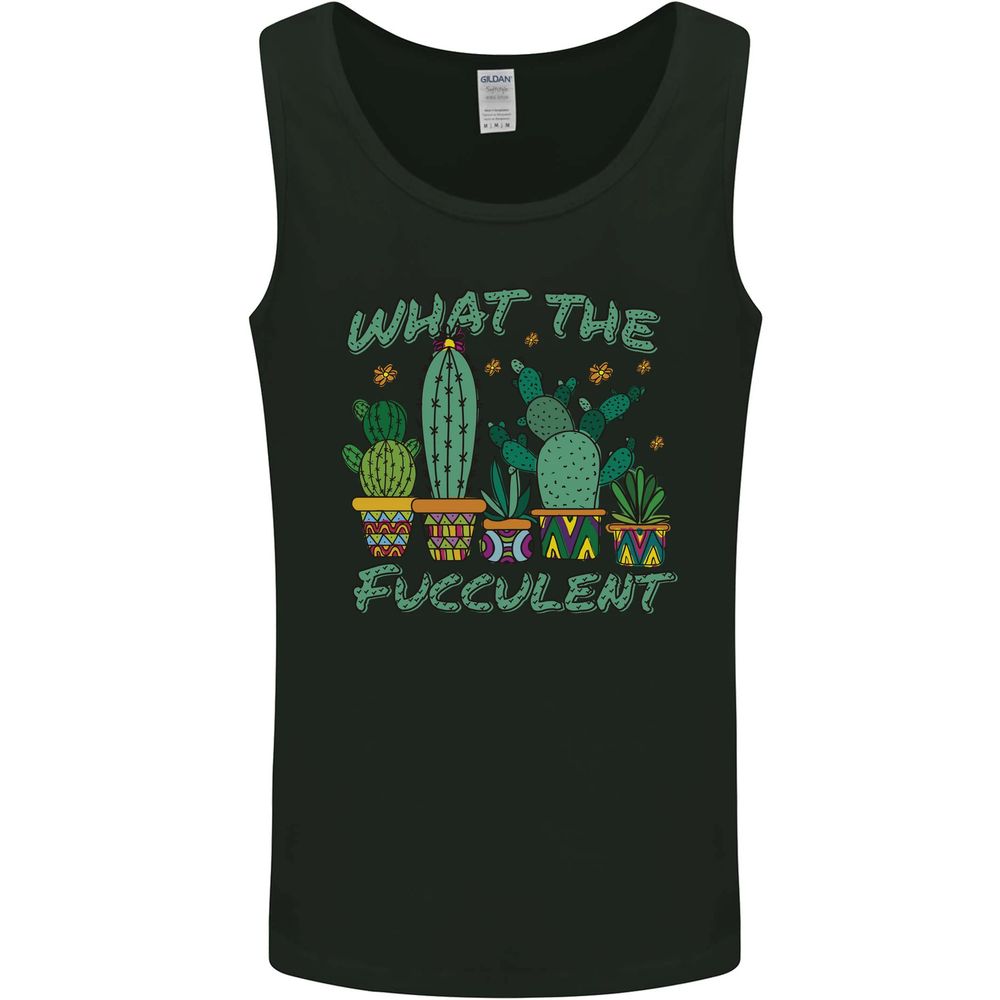 Gardening Fucculent Funny Plant Botanist Mens Vest Tank Top