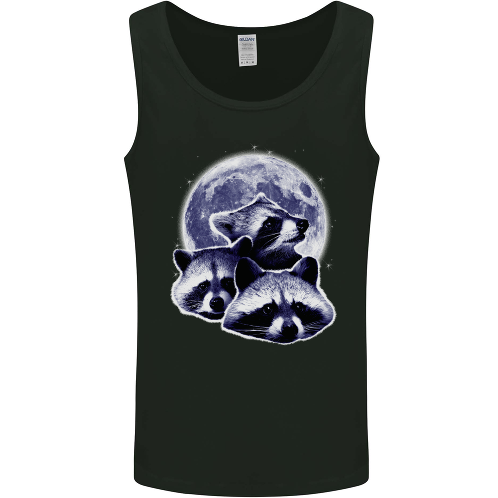 Raccoon Moon Mens Vest Tank Top