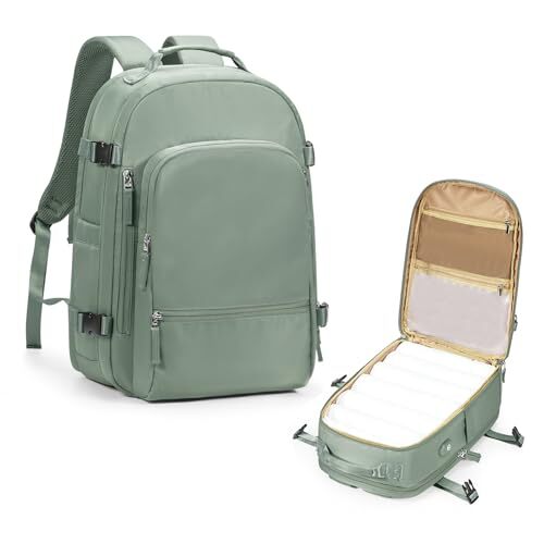 Travel Backpack Carry On Flight Aapproved Personal Item Travel Bag Olive Green