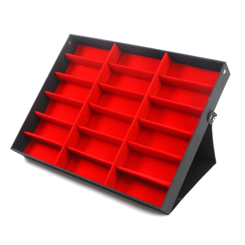 18 Grids Eyeglass Display Storage Box Case Eyewear Sunglasses Organizer Holder