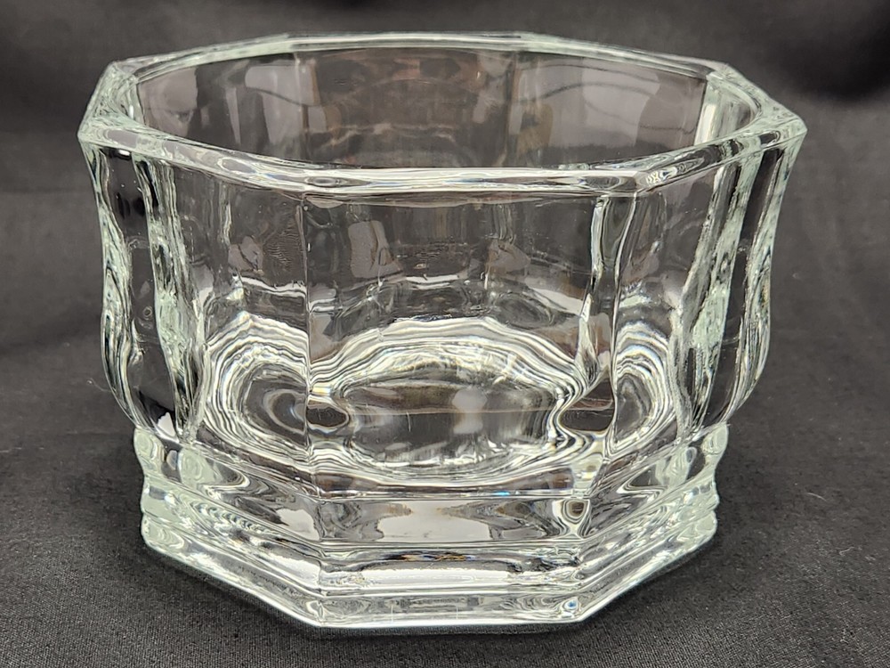 Vintage Indiana Glass Co Clear Octagon 5 Inch Paneled Dish