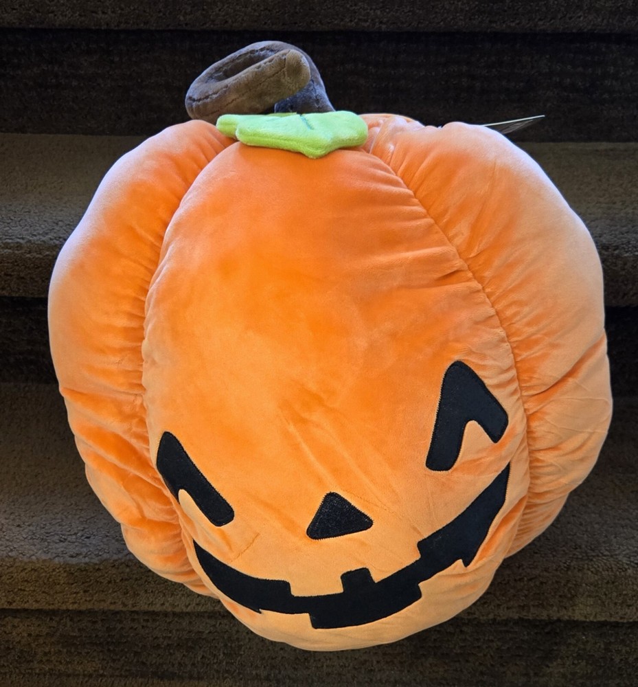 Member's Mark Halloween Secret Pocket Squishy Plush , Pumpkin