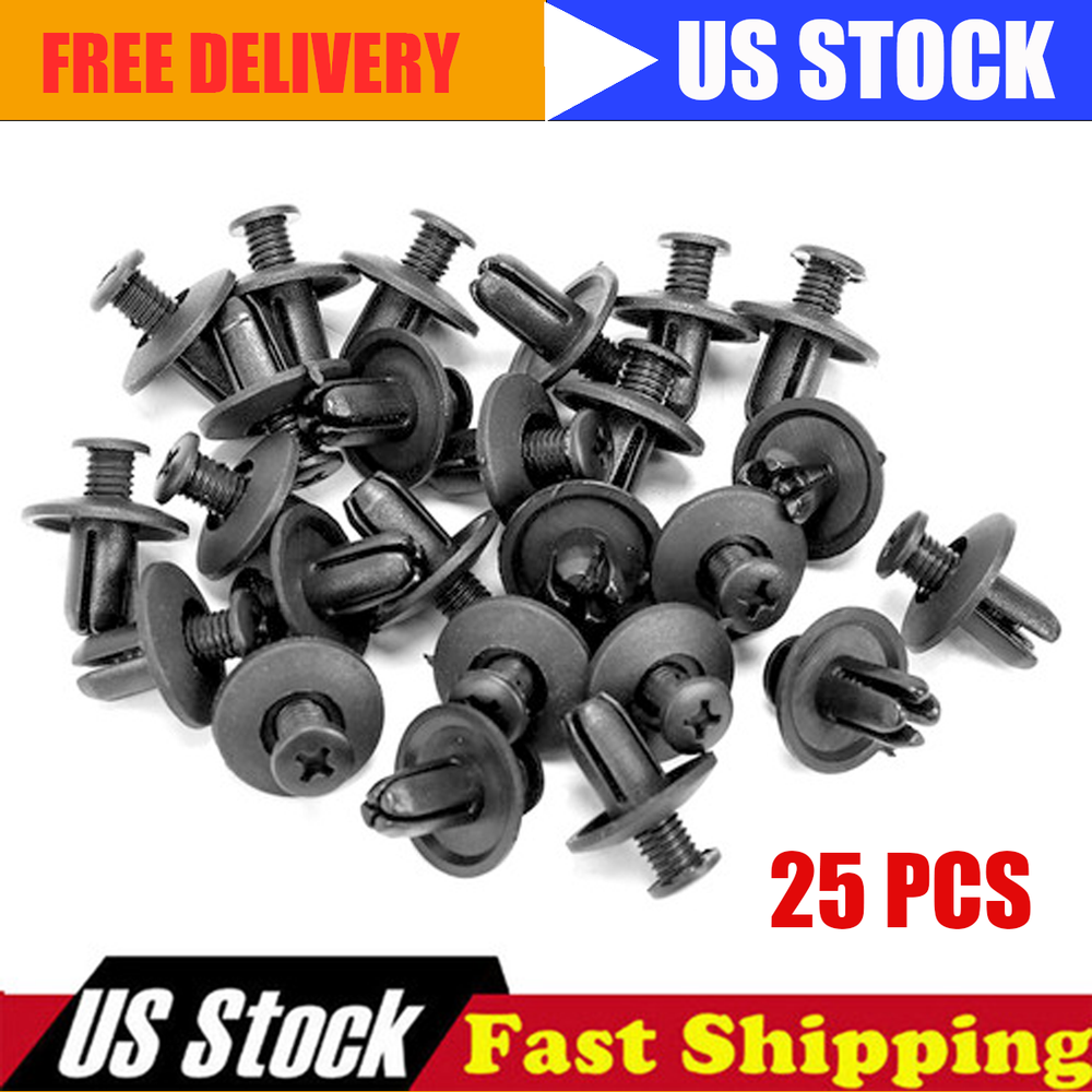 25-Piece Hyundai Bumper Fender Liner Screw Retainer Clips 86590-28000