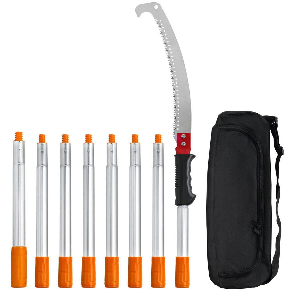 Manual Pole Saw Branch Trimmer w/Handle 4.6-9.8ft Extendable Tree Pruner Outdoor