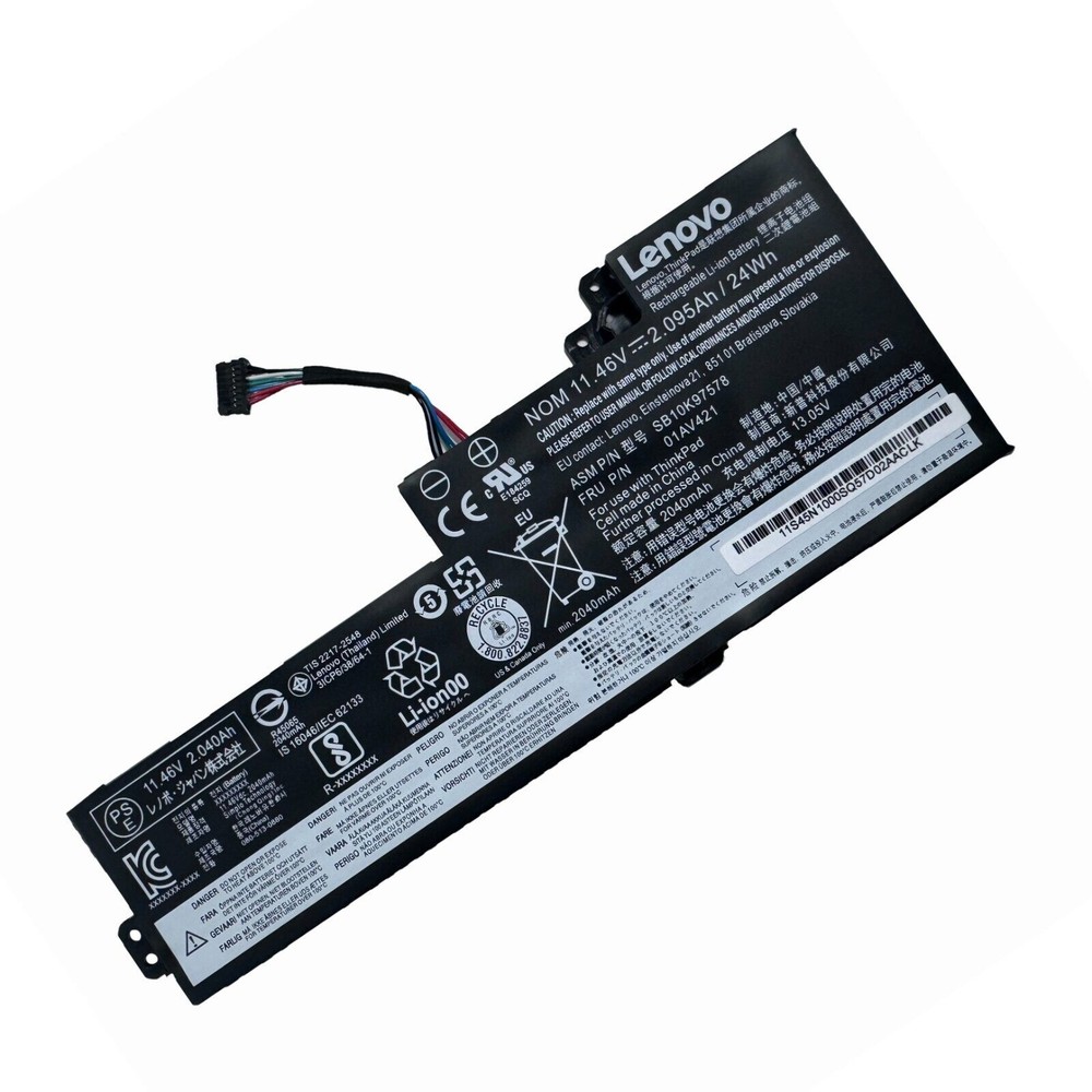 Genuine 01AV419 01AV489 01AV421 Battery For Lenovo ThinkPad T470 T480 SB10K97578