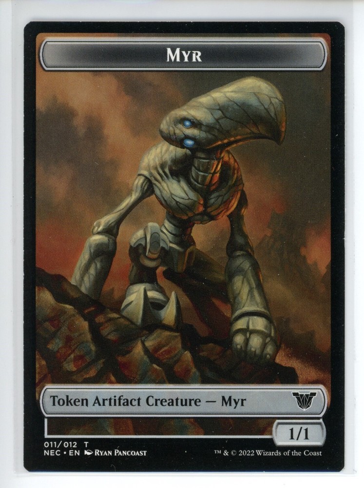 MYR // SPIRIT DOUBLE-SIDED TOKEN Neon Dynasty Commander #11//2 NEC(NM+)(MTG)