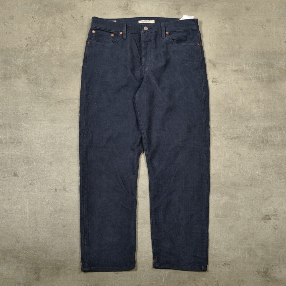 Levi's Velvet Corduroy Trousers Blue Big E