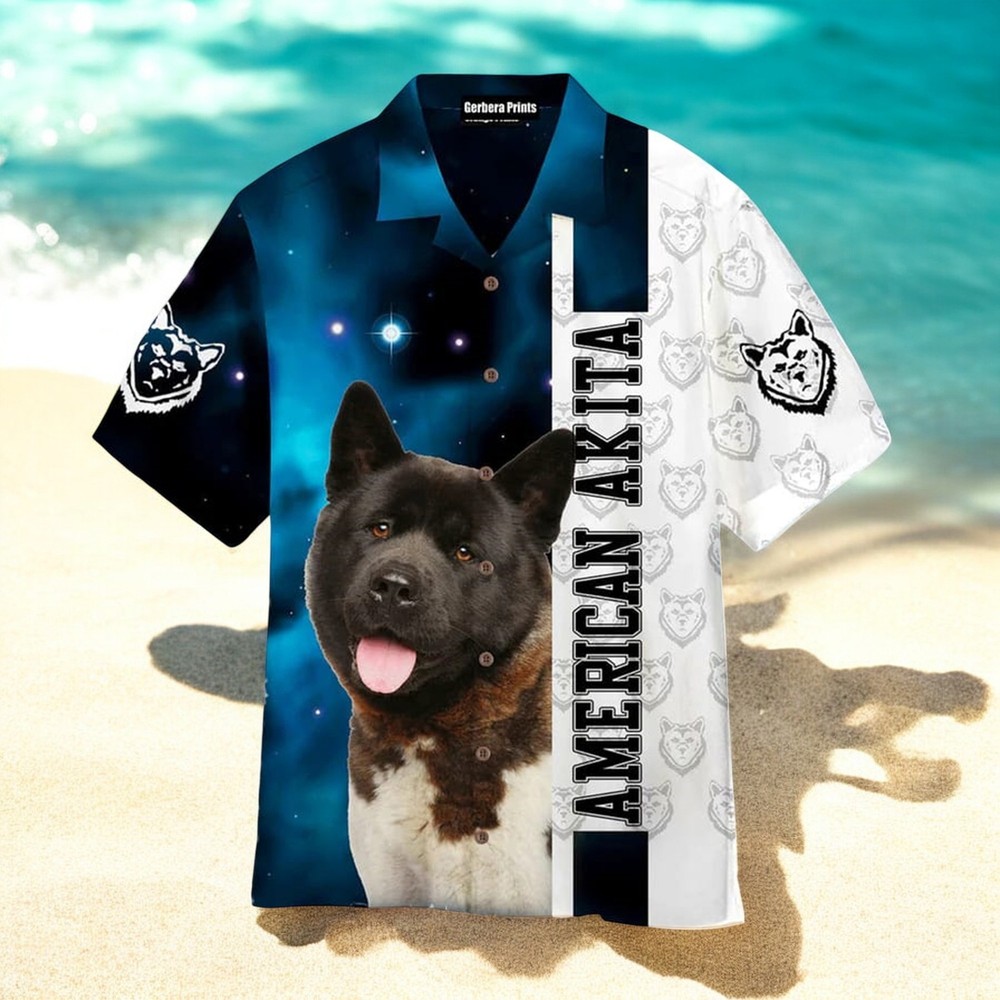 American Akita Hawaiian Shirt for Dog Lovers