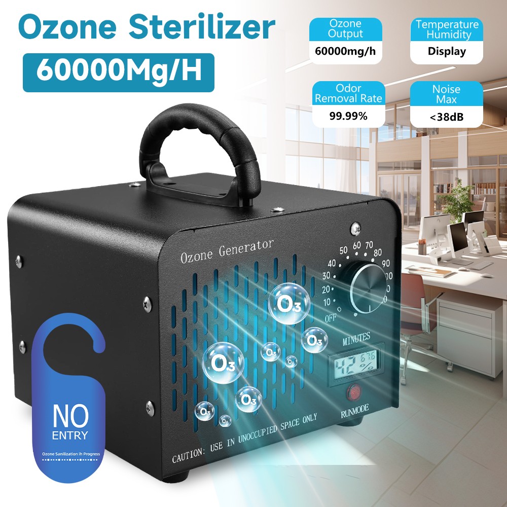 60000Mg/H Ozone Generator Machine Air Purifier Ionizer Ozonator Timer For Home