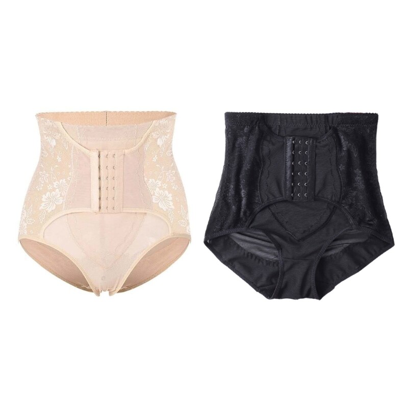 High Waist Tummy Control Shapewear Thong with Front Corset Hooks