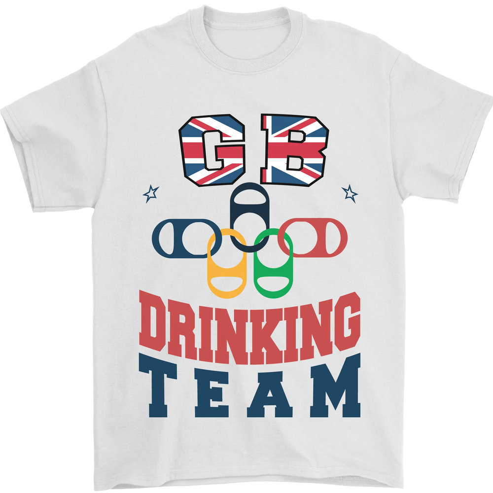 GB Drinking Team Funny Stag Do Doo Beer Mens T-Shirt 100% Cotton