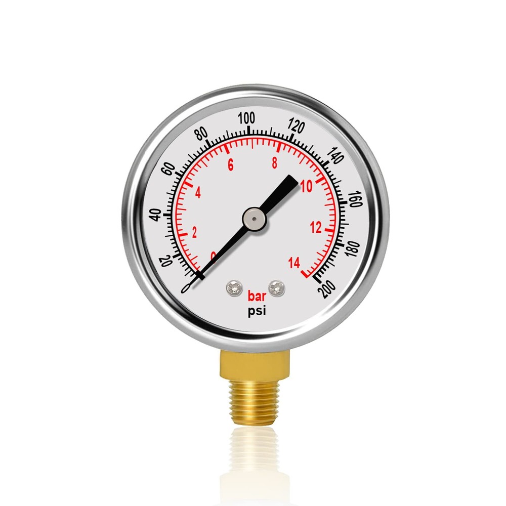 Air Pressure Gauge 0200psi 2