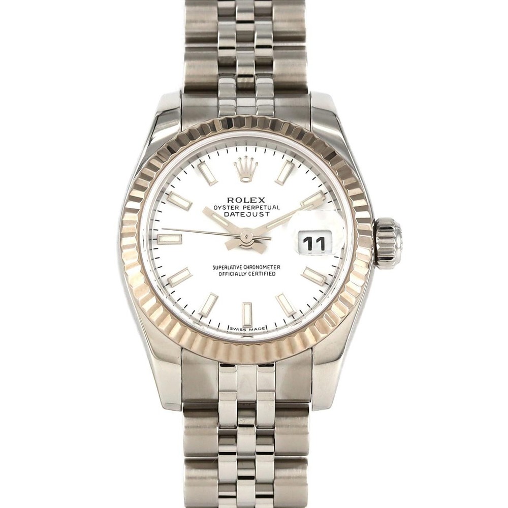 Authentic Rolex Datejust 179174 Stainless Steel & White Gold Automatic D Serial 270-00