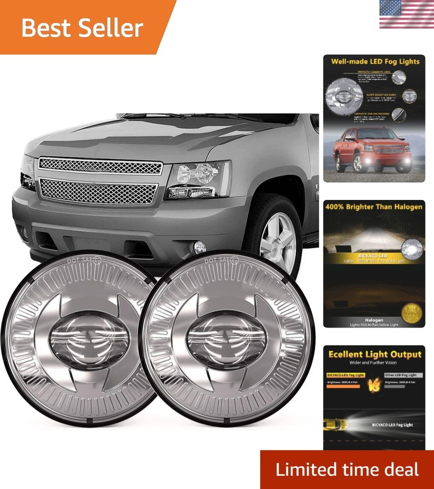 Led Fog Lights 5202 Compatible with 07-14 Suburban/Tahoe/07-13 Avalanche/10-1...