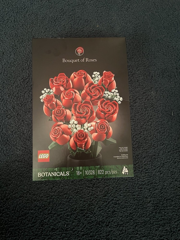 LEGO Botanicals Roses Bouquet Building Kit 10328 Artificial Flowers