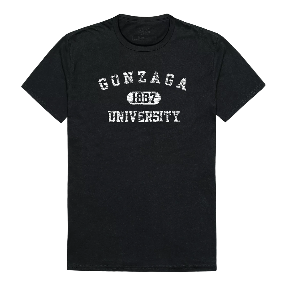 Gonzaga University Bulldogs GU NCAA Distressed Arch College Tee T Shirt