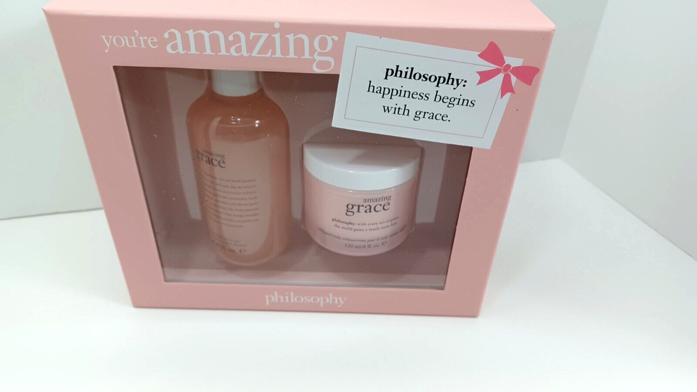 Philosophy YOU'RE AMAZING 2 Pc Gift Set Amazing Grace Shower Gel + Body Cream