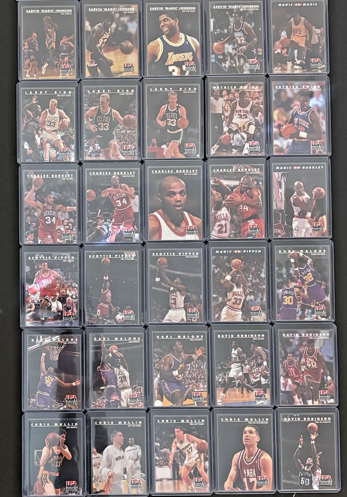 1992 Skybox USA Basketball 30 Card Lot - DREAM TEAM - Magic, Bird, Barkley, +