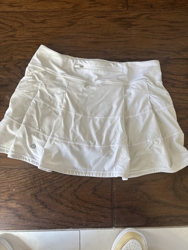 White Luluemon Pleated Skort