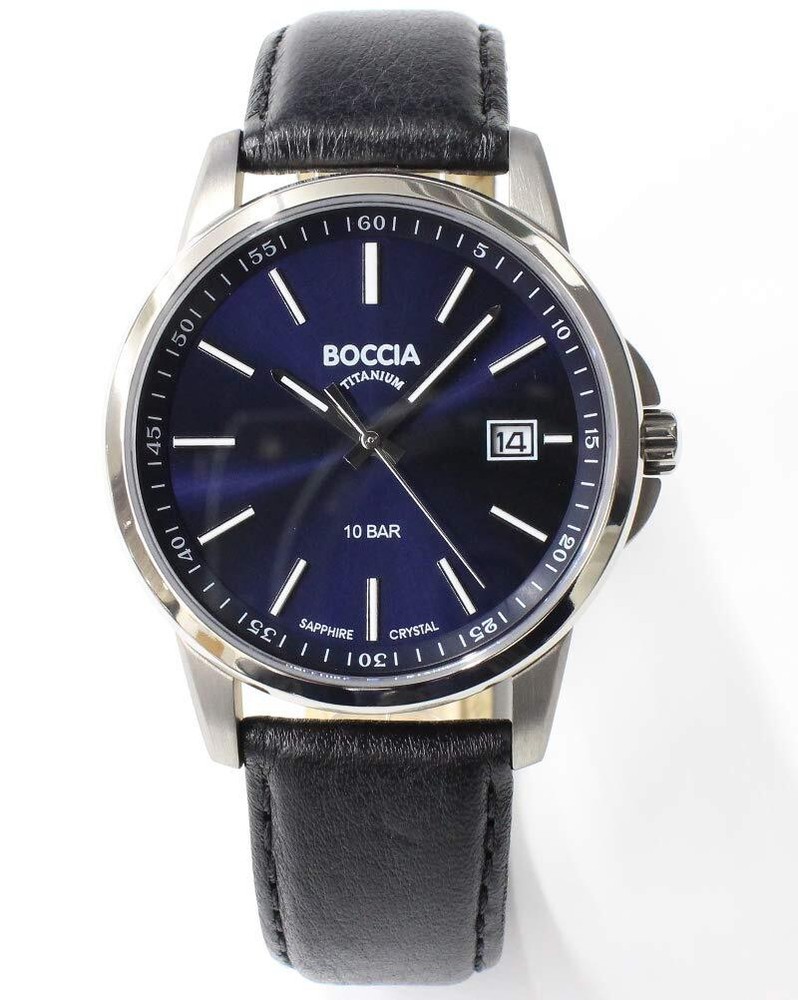 [Boccia Titanium] Watch 3633-01 Black No.188