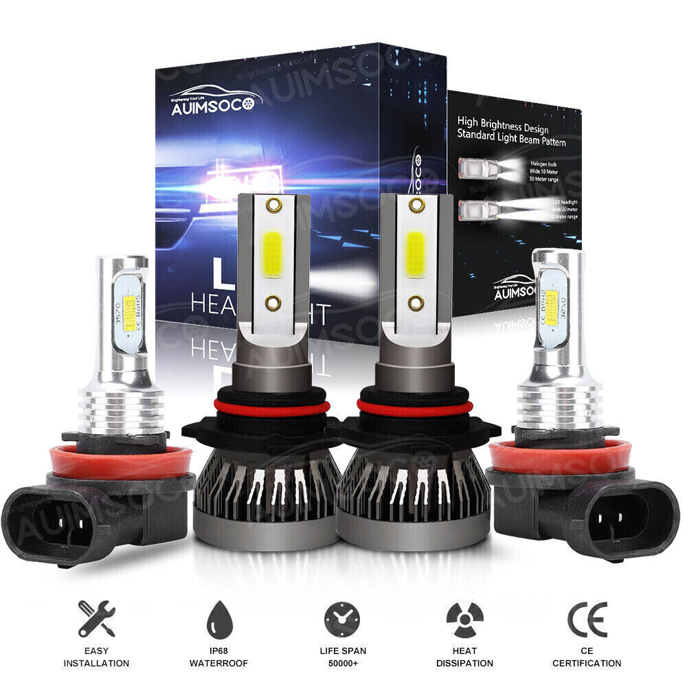 6500K LED Headlight Hi/Low Beam Car Bulbs Kit For Chevrolet Tahoe 2007-2019 2020