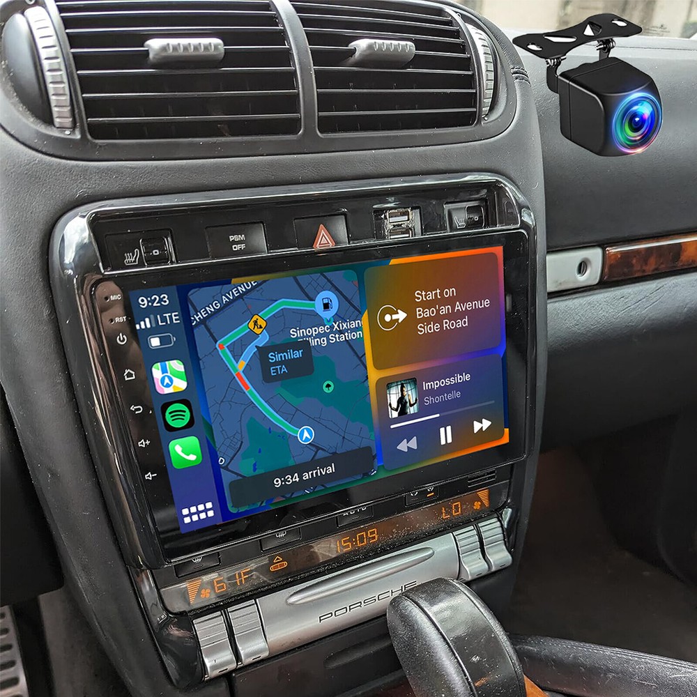 256GB Android 13 CarPlay Stereo for 2002-2010 Porsche Cayenne with GPS Navigation