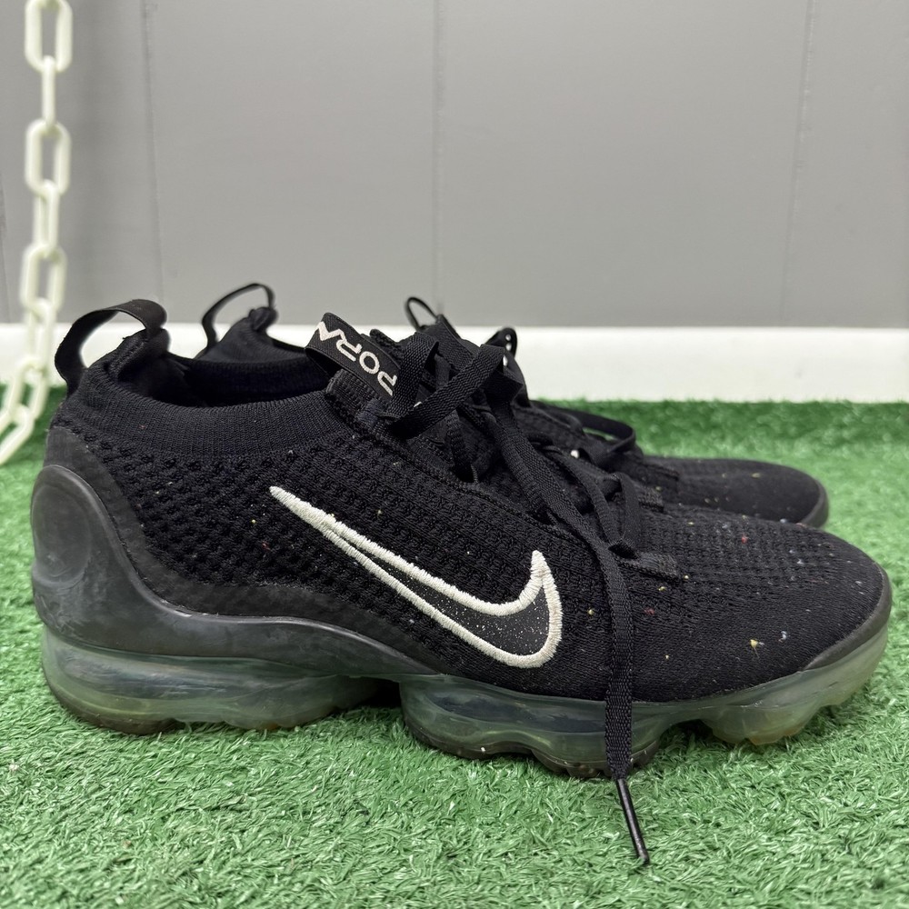 Nike Air VaporMax 2021 FK Shoes Womens Size 7.5 Black Running DC4112-002