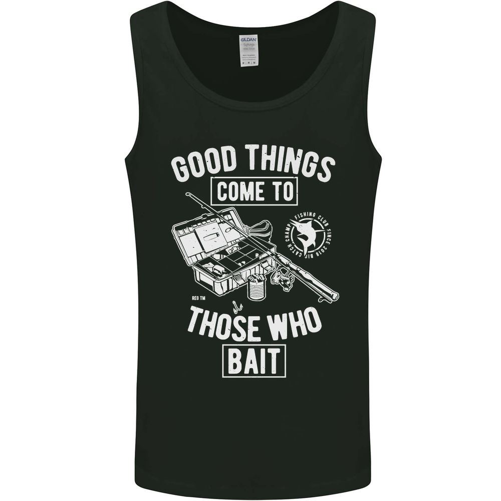 Funny Fishing Those Who Bait Fisherman Mens Vest Tank Top