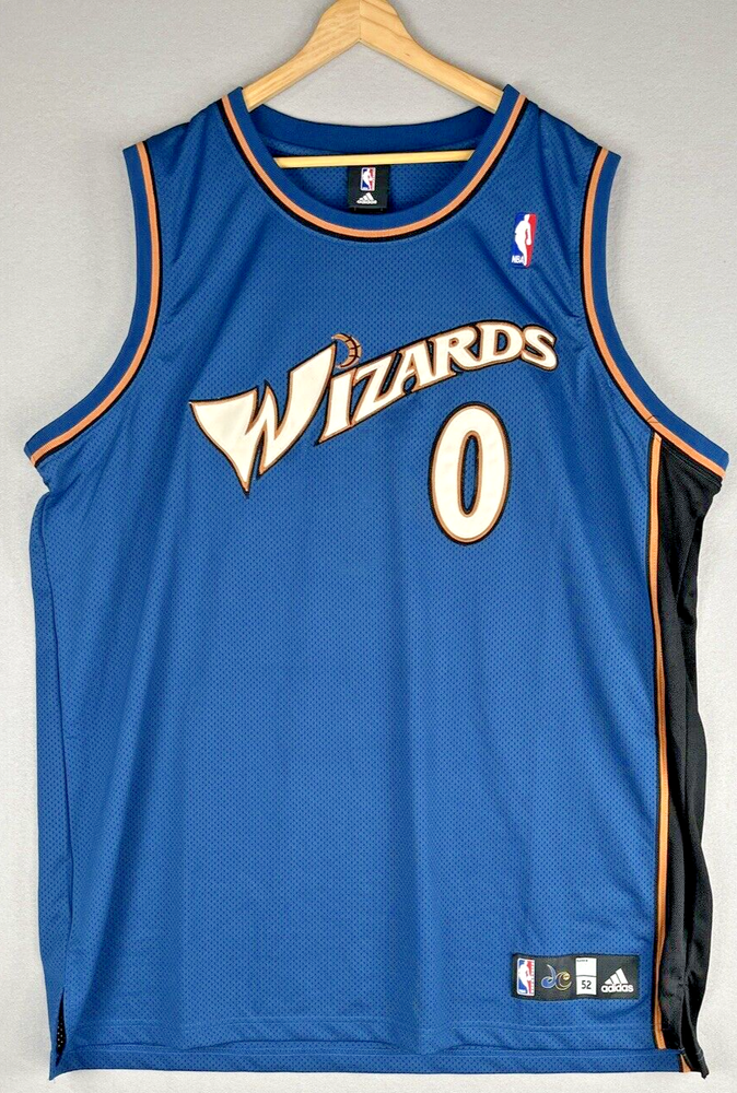 NWT Authentic Washington Wizards NBA Gilbert Arenas Adidas Jersey Size 56 3XL