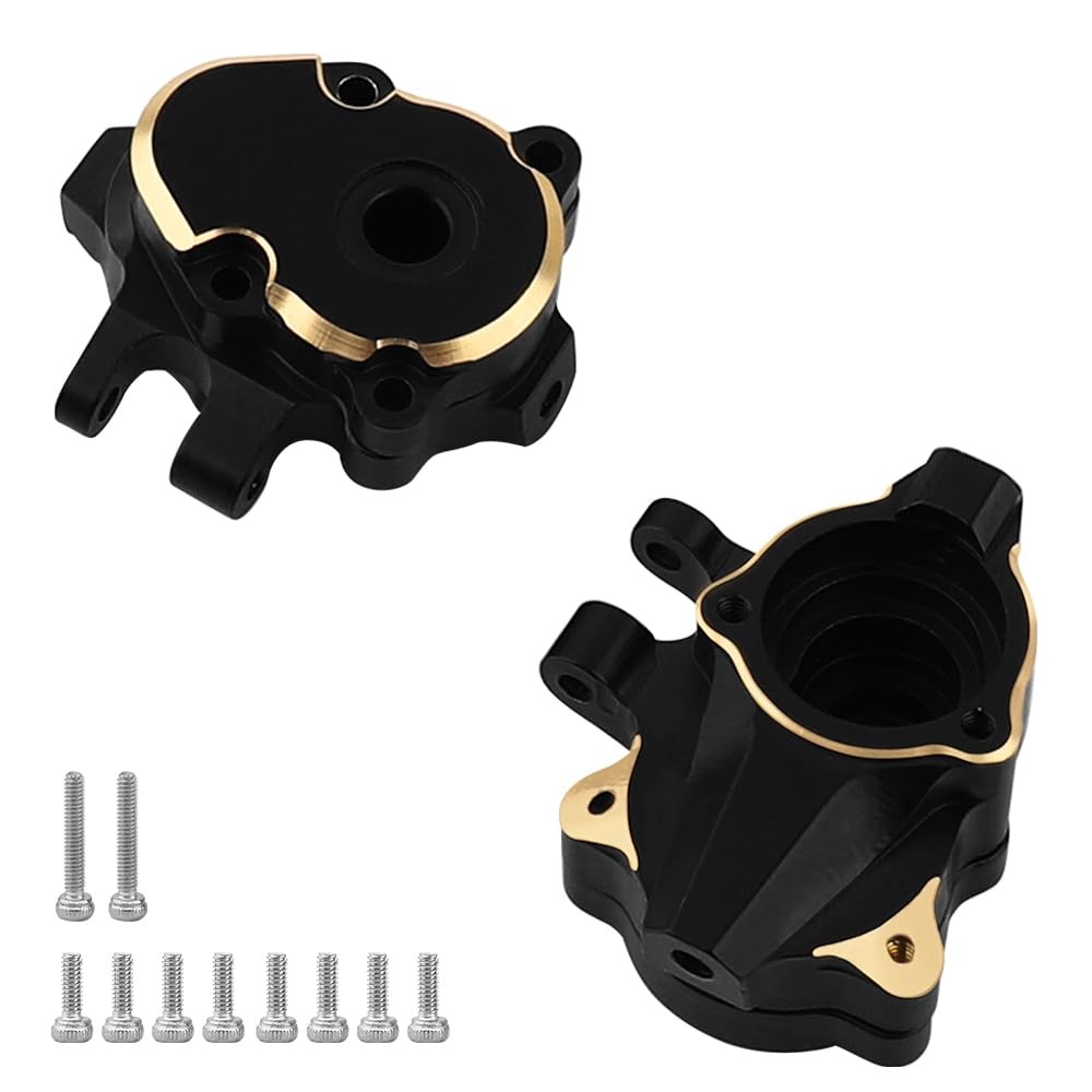 Heavy Duty Brass Steering Knuckles + Front Axle Weights Cover for Redcat Ascent-