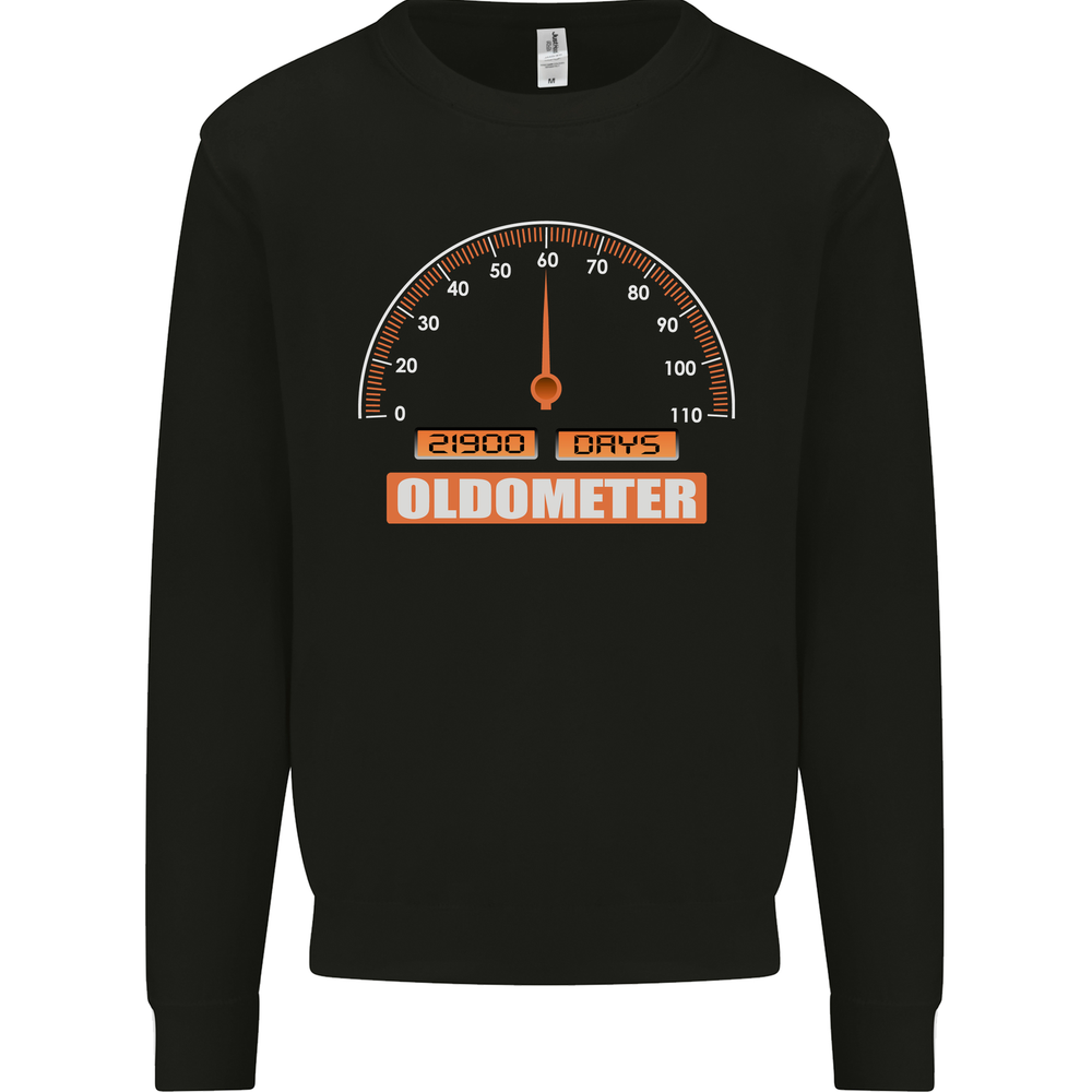 60th Birthday 60 Year Old Ageometer Funny Mens Sweatshirt Jumper