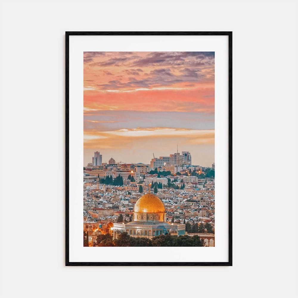 Jerusalem Colorful Poster Print Jerusalem Photo Wall Art Jerusalem Decor